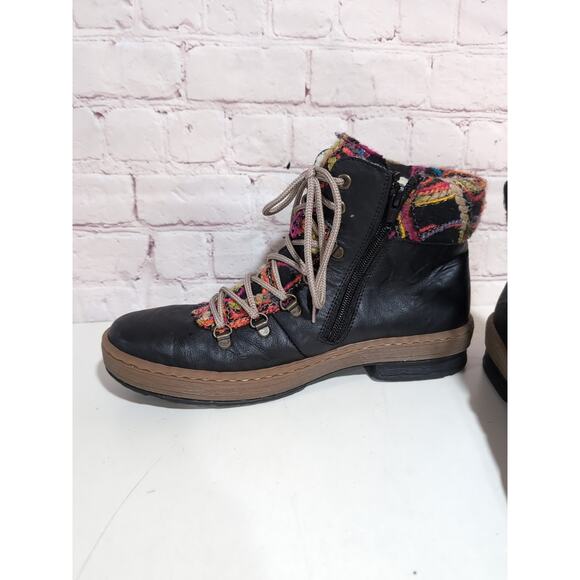 Rieker Women’s Size 40 Felicitas Z6743 Multicolor Collar Ankle Boots Vegan 8.5-9 - Picture 8 of 11